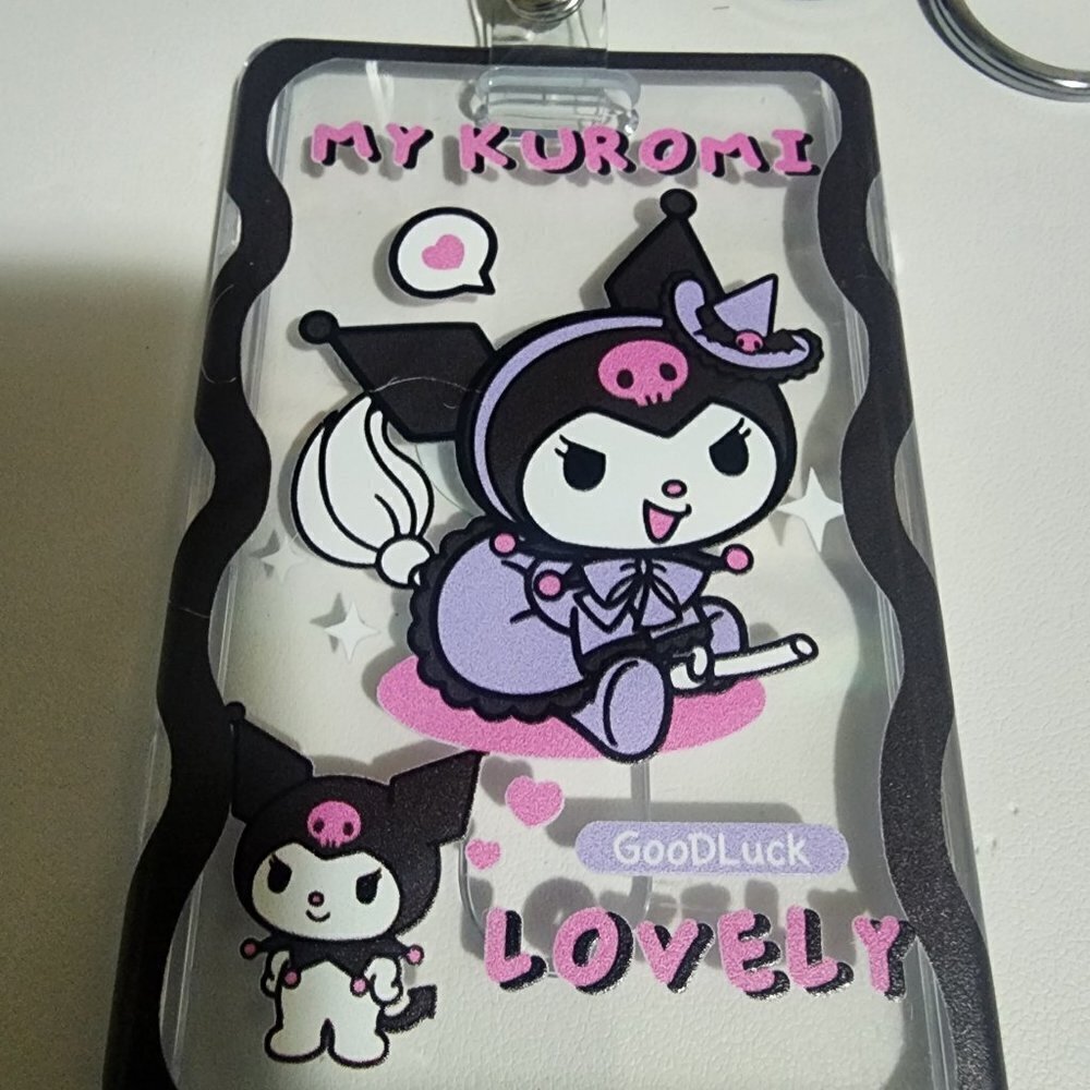 Brand New MY KUROMI I.D Holder Keychain